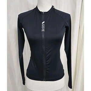 Gorewear Torrent Long Sleeve Jersey Full Zip Thermo Cycling Black Women’s Sz S